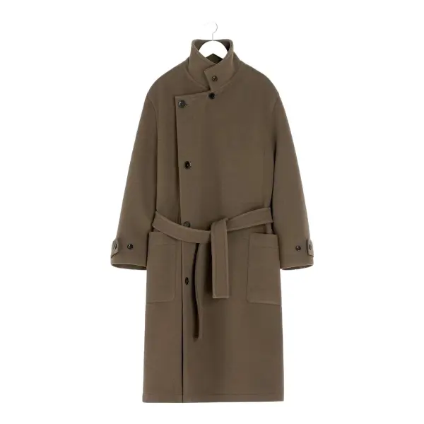 Stand Collar Wrap Coat