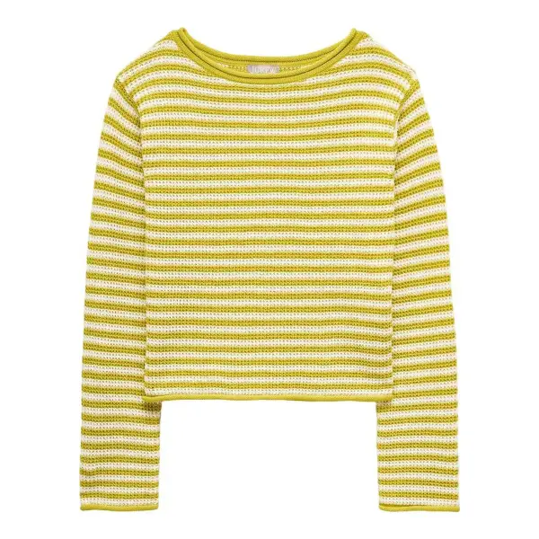 Boatneck Sweater in Stripe