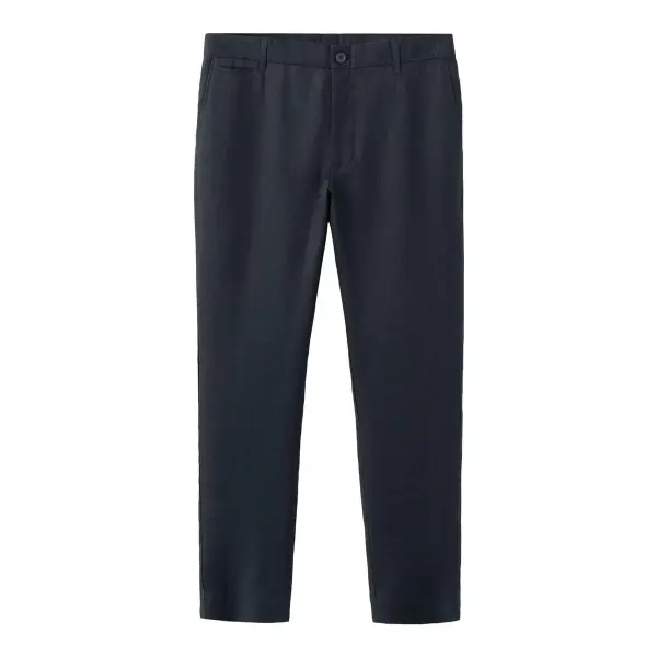 Slim-Fit Linen Pants