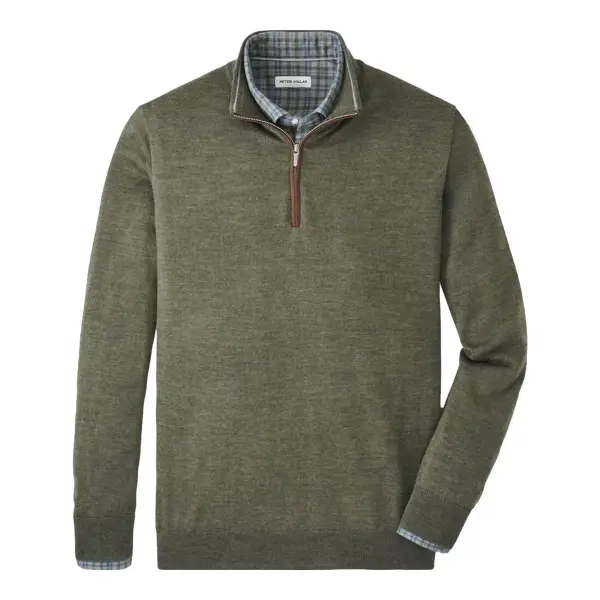 Autumn Crest Suede-Trim Sweater