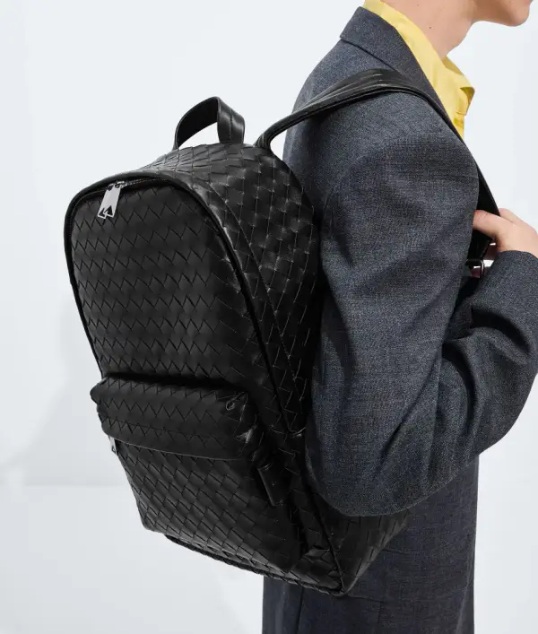 Intrecciato Backpack in Black