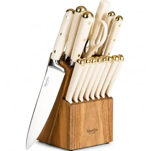 Lockton Triple Rivet 16-Piece Knife Block Set
