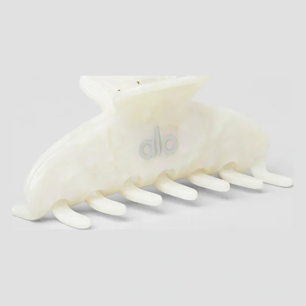 90's Claw Clip - White Pearl