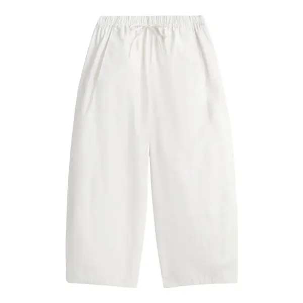 Elasticated Barrel-Leg Pants