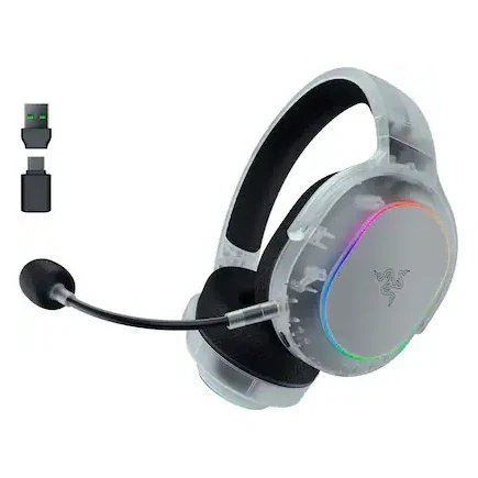 Razer - Barracuda X Chroma Wireless Over-the-Ear Gaming Headset for PC, Mac, Playstation, Nintendo Switch, Steam Deck, Mobile - Phantom White