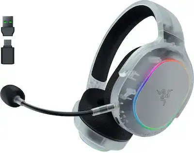 Razer - Barracuda X Chroma Wireless Over-the-Ear Gaming Headset for PC, Mac, Playstation, Nintendo Switch, Steam Deck, Mobile - Phantom White