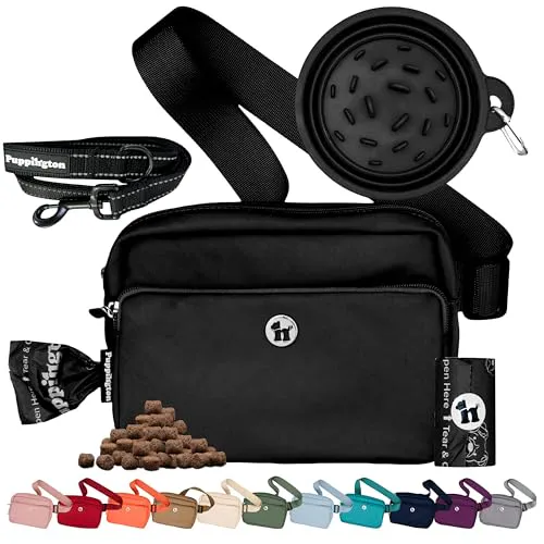 3-in-1 Dog Walk Bag & Bowl Duo