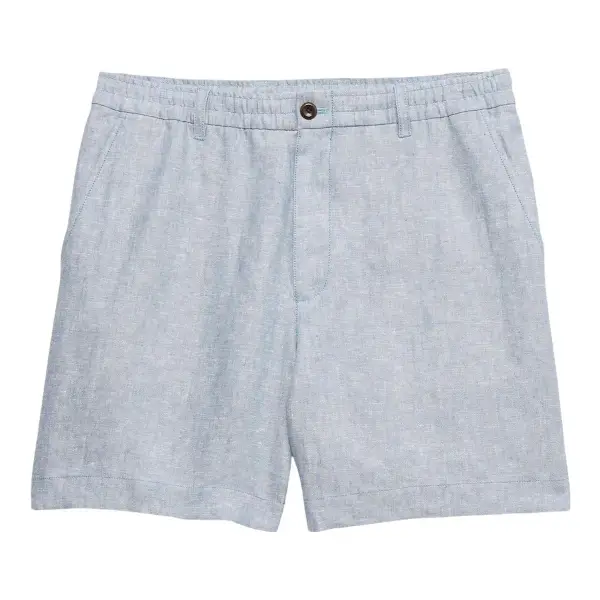 7" Linen Pull-On Short