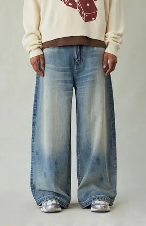 Ryder Ultra Baggy Jeans Medium Blue Tint