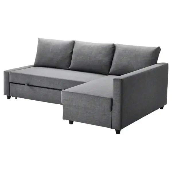FRIHETEN Sleeper sectional,3 seat w/storage - Skiftebo dark gray