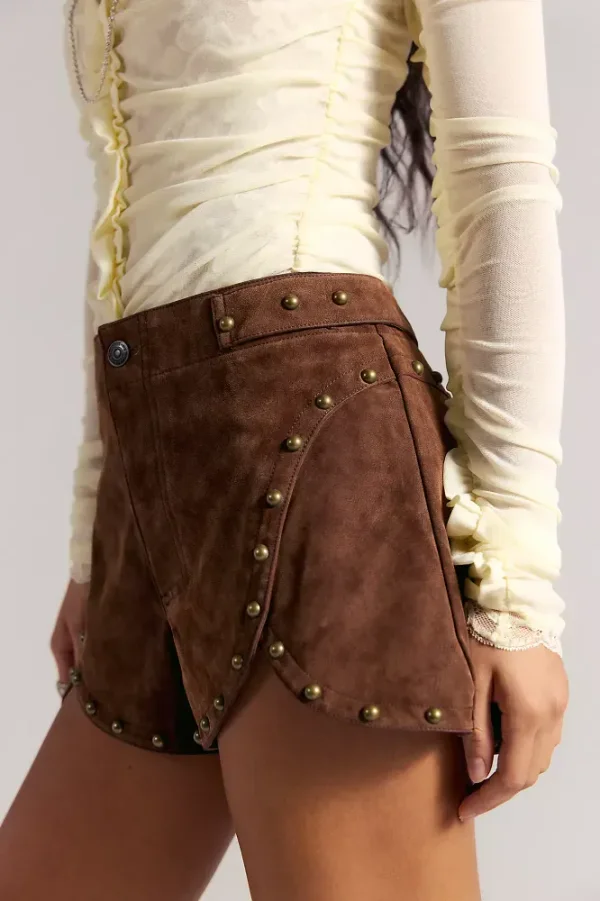 Best Behavior Vegan Suede Shorts