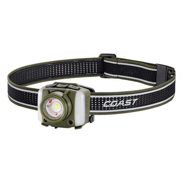 Coast FL95R 1250 Lumen Tri Color LED Rechargeable Headlamp