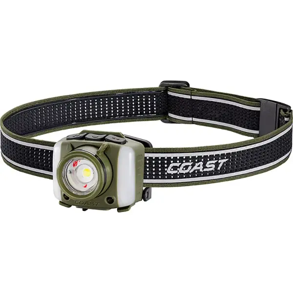 Coast FL95R 1250 Lumen Tri Color LED Rechargeable Headlamp