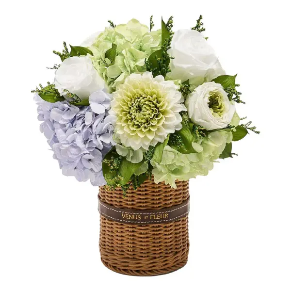 Fleura Heirloom Wicker Vase Bouquets