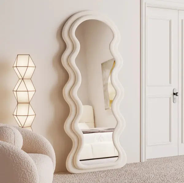 Wrought Studio™ Amon Takengon Wavy Mirror & Reviews | Wayfair