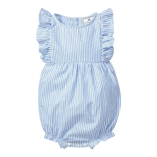 Baby's Twill Ruffled Romper