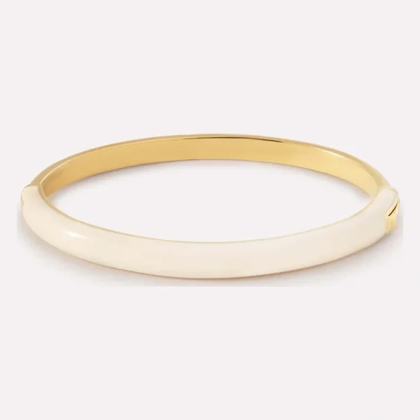 Gold Bangle Bracelet - Brynley White