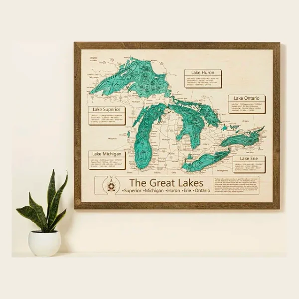 Lake Topography Art