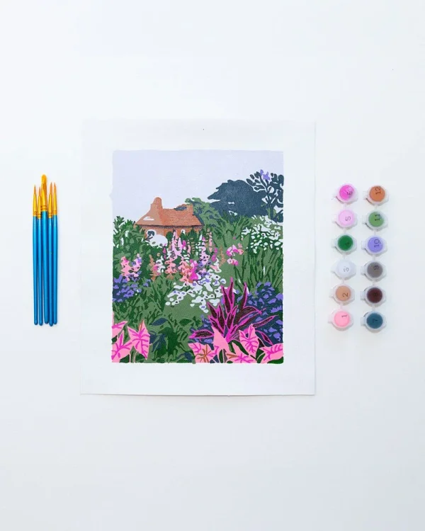 Mini Unframed Paint By Numbers - Lush Garden