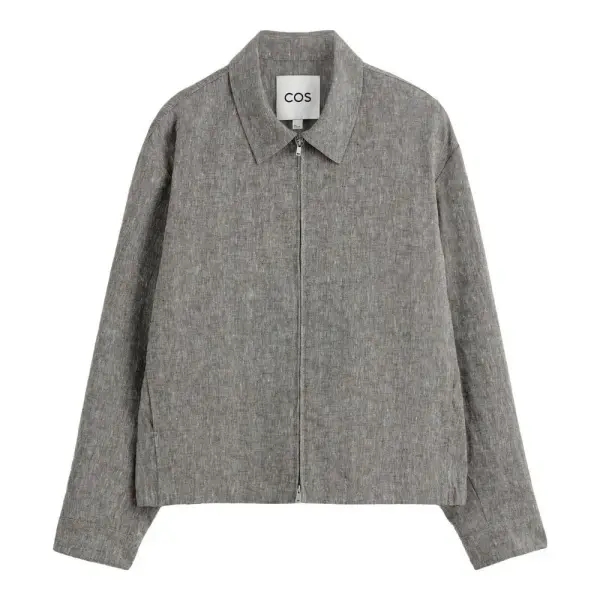 Linen Blouson Jacket