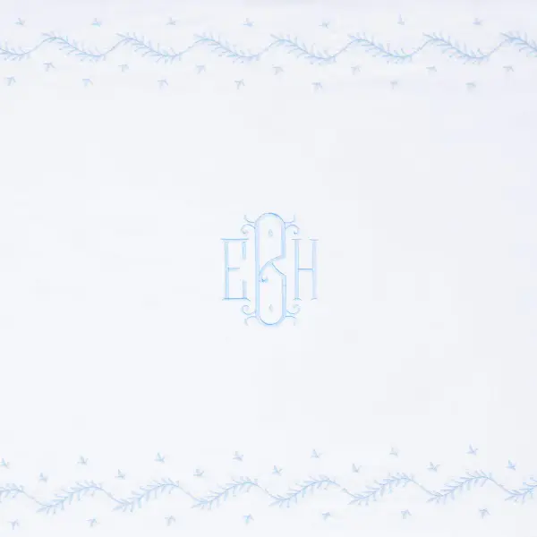 Embroidered Crib Sheet