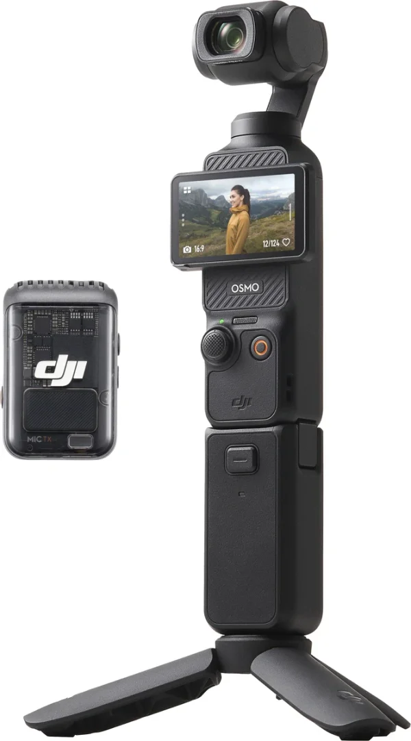 Osmo Pocket 3 Creator Combo 3-Axis Stabilized 4K Vlog Camera with Rotatable Touchscreen