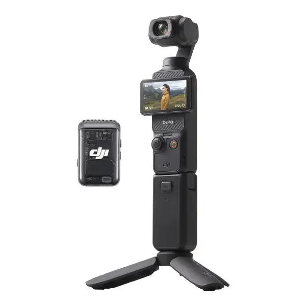 Osmo Pocket 3 Creator Combo 3-Axis Stabilized 4K Vlog Camera with Rotatable Touchscreen