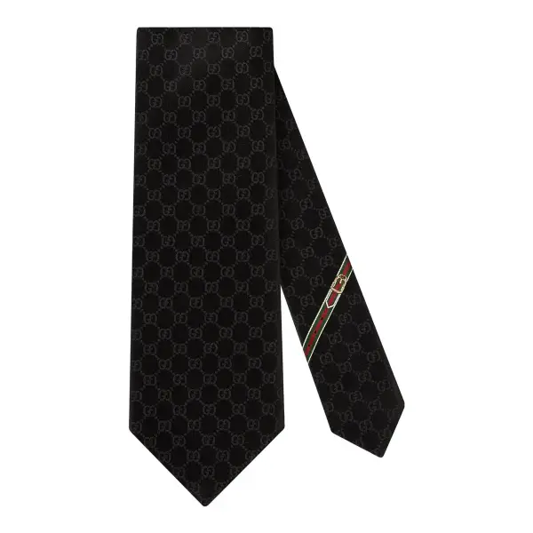 Horsebit Silk Tie
