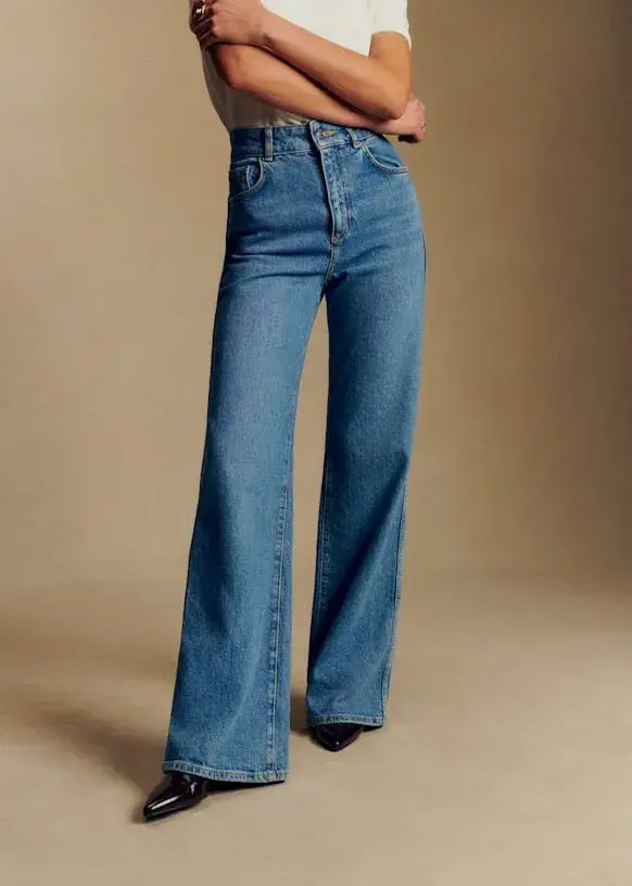 New 70's Trousers - Denim Blue