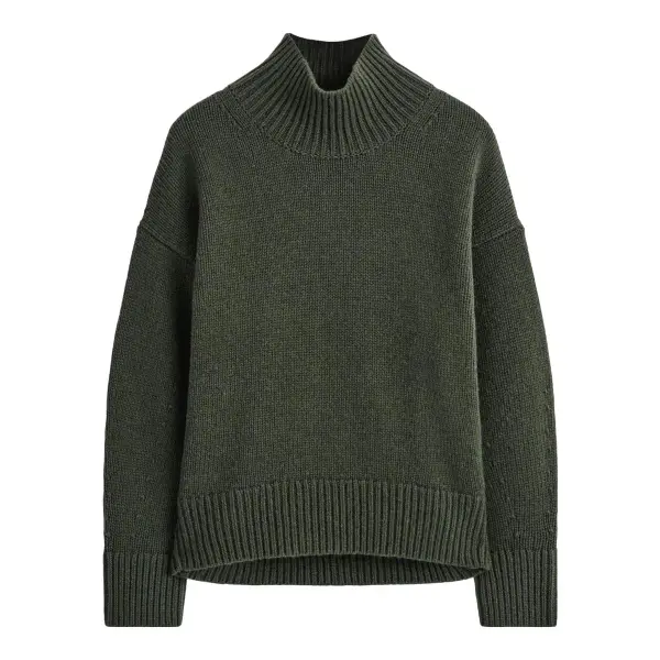 Wool Turtle-Collar Sweater
