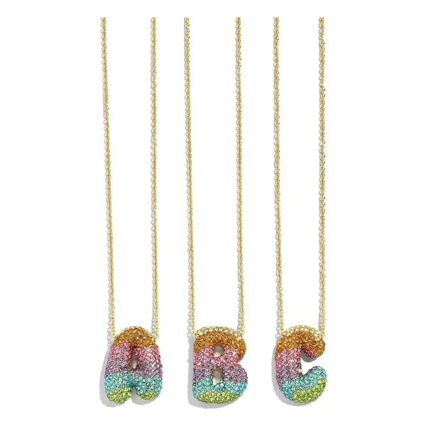 Kids' Bubble Initial Necklace