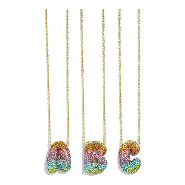 Kids' Bubble Initial Necklace