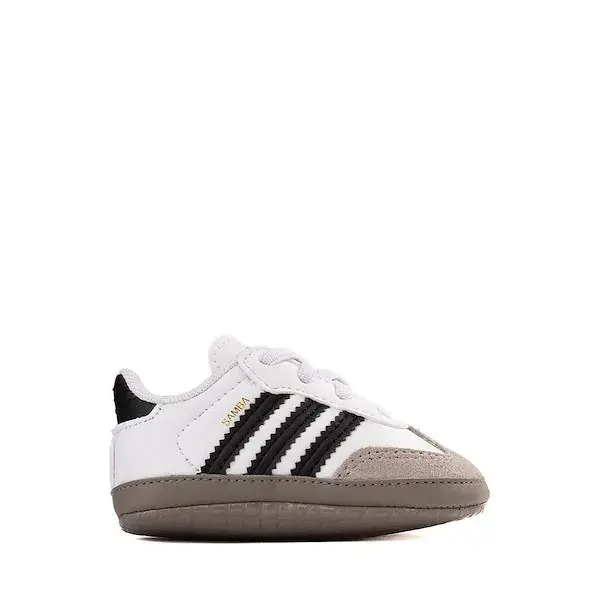 adidas Samba Crib Shoe - Baby - White / Core Black / Clear Granite