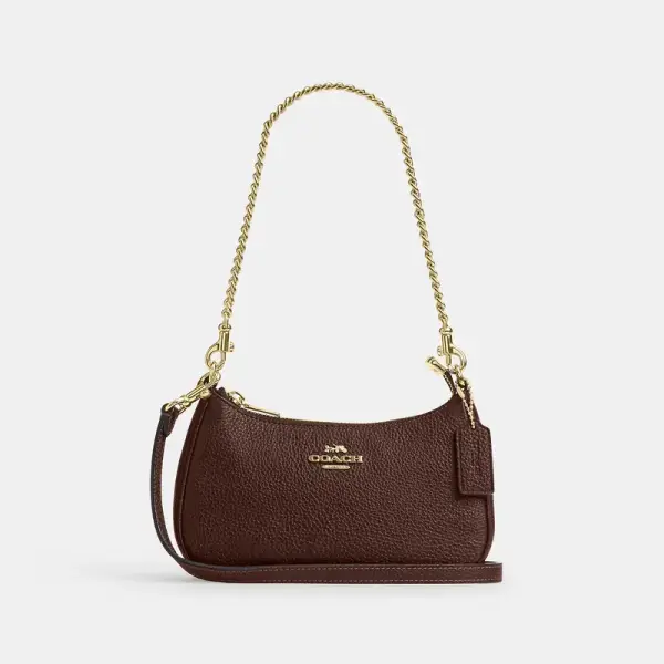 Coach Outlet Teri Mini Crossbody Bag - Women's Purses - Gold/maple