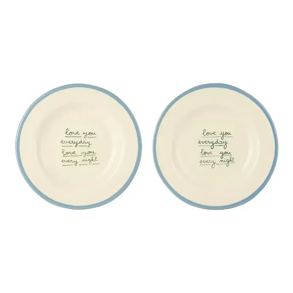 'Love You Everyday' Dessert Plate Set