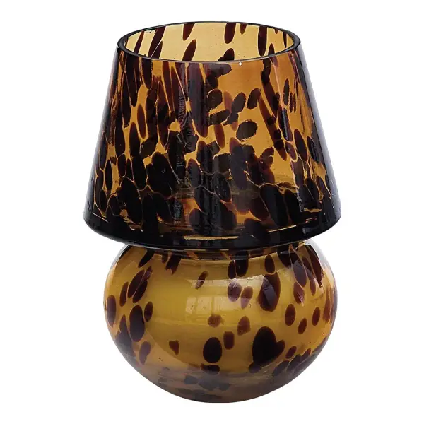 Tortoise Glass Candle Lamp