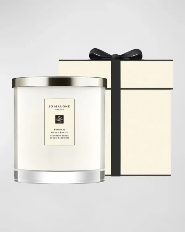 Peony & Blush Suede Luxury Candle