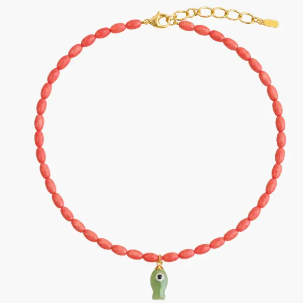 Beaded Fish Necklace