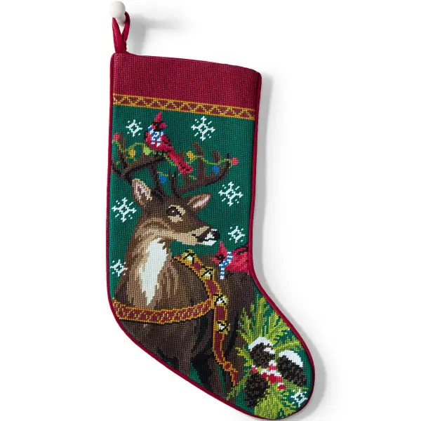 Needlepoint Personalized Christmas Stocking
