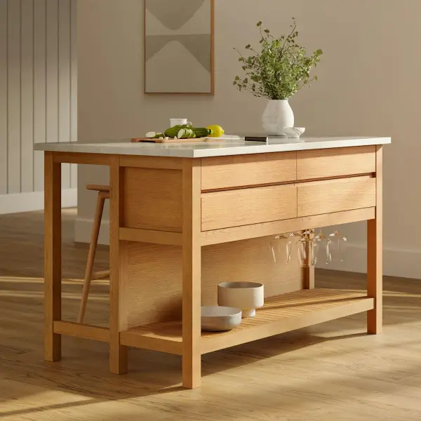 Quincy 57.5" Kitchen Island