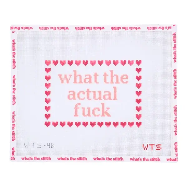 What The Actual Fuck Needlepoint Canvas