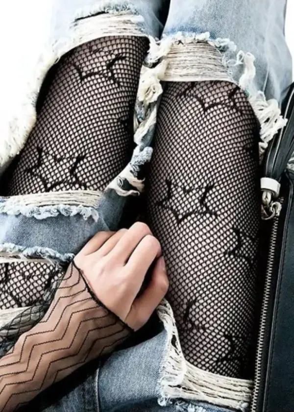 Star Fishnet Tights