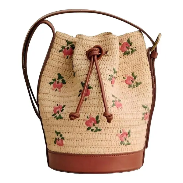 Mini Farrow Raphia Bag
