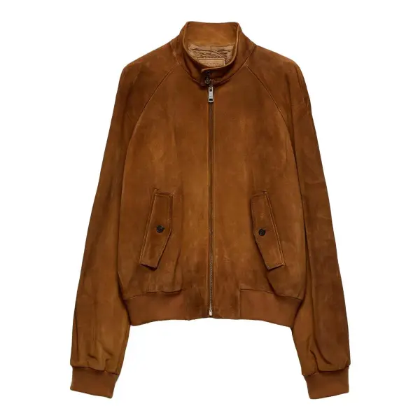 Suede Bomber Jacket