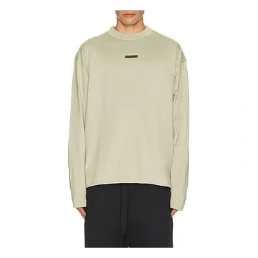 Fear of God ESSENTIALS Classic Fit Long Sleeve Tee in Abbey Stone | REVOLVE
