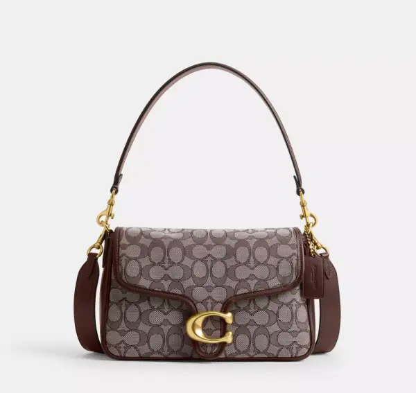 Soft Tabby Shoulder Bag In Signature Jacquard