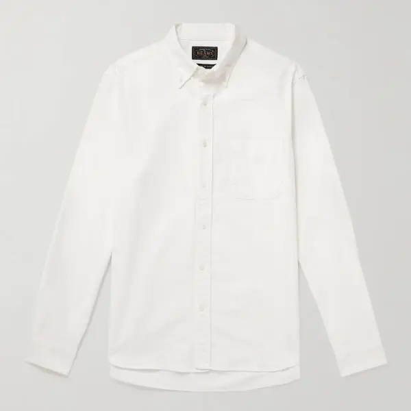 Button Down Collar Cotton Oxford Shirt