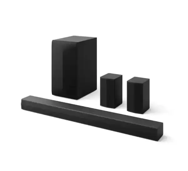 LG - 5.1-Channel S60TR Home Theater Soundbar with Wireless Subwoofer and Rear Speakers, Dolby Audio - Black