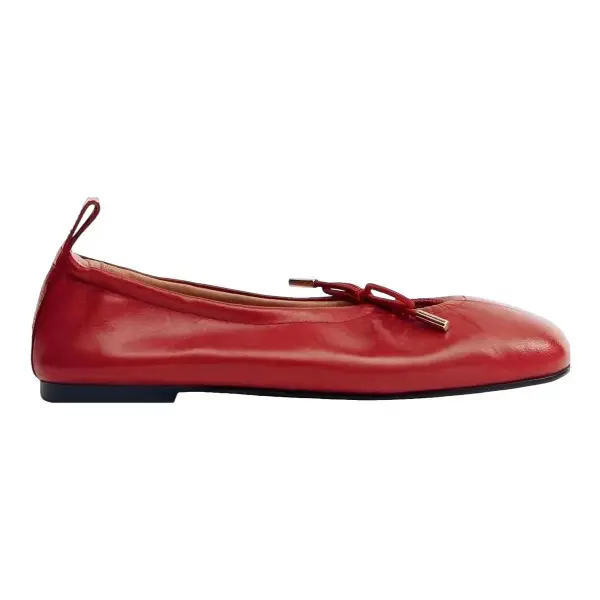 Rosalind Bow Leather Ballet Flats