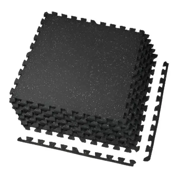 1 2 Thick 48 Sq Ft Rubber Top Eva Foam Home Gym Mats 12 Pcs